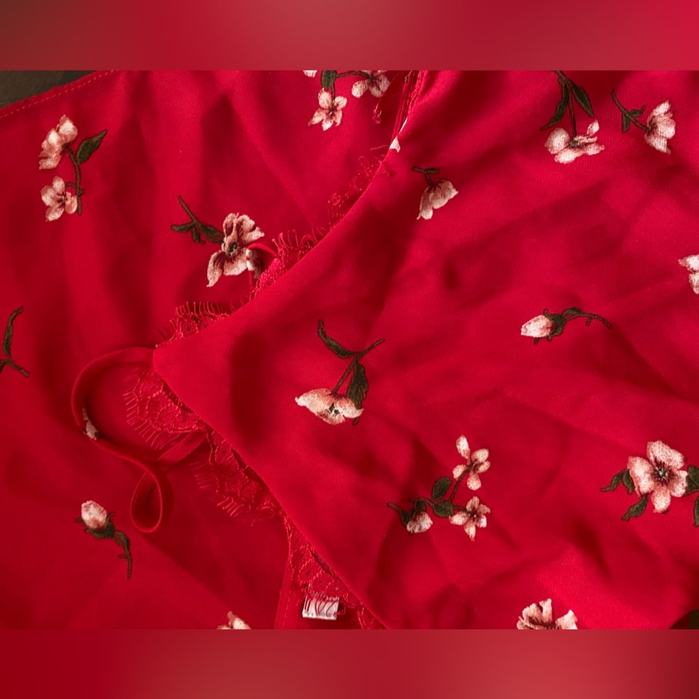 Floral spaghetti strap top